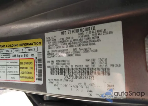 2013 Ford Fusion Hybrid Se из США, поврежденный, VIN 3FA6P0LU4DR283132